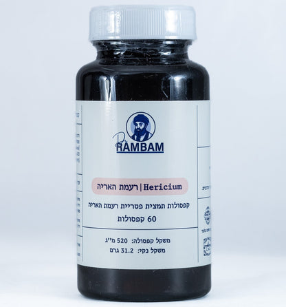 פטריית רעמת האריה לתמיכה במיקוד, זיכרון וחדות מחשבתית