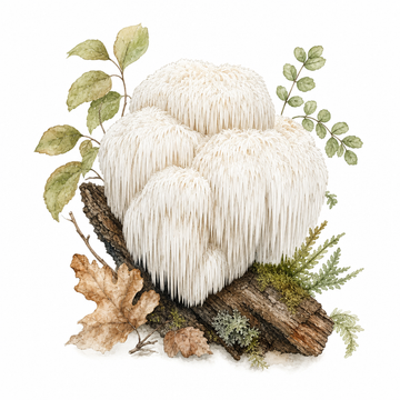 פטריית רעמת האריה (Hericium erinaceus)